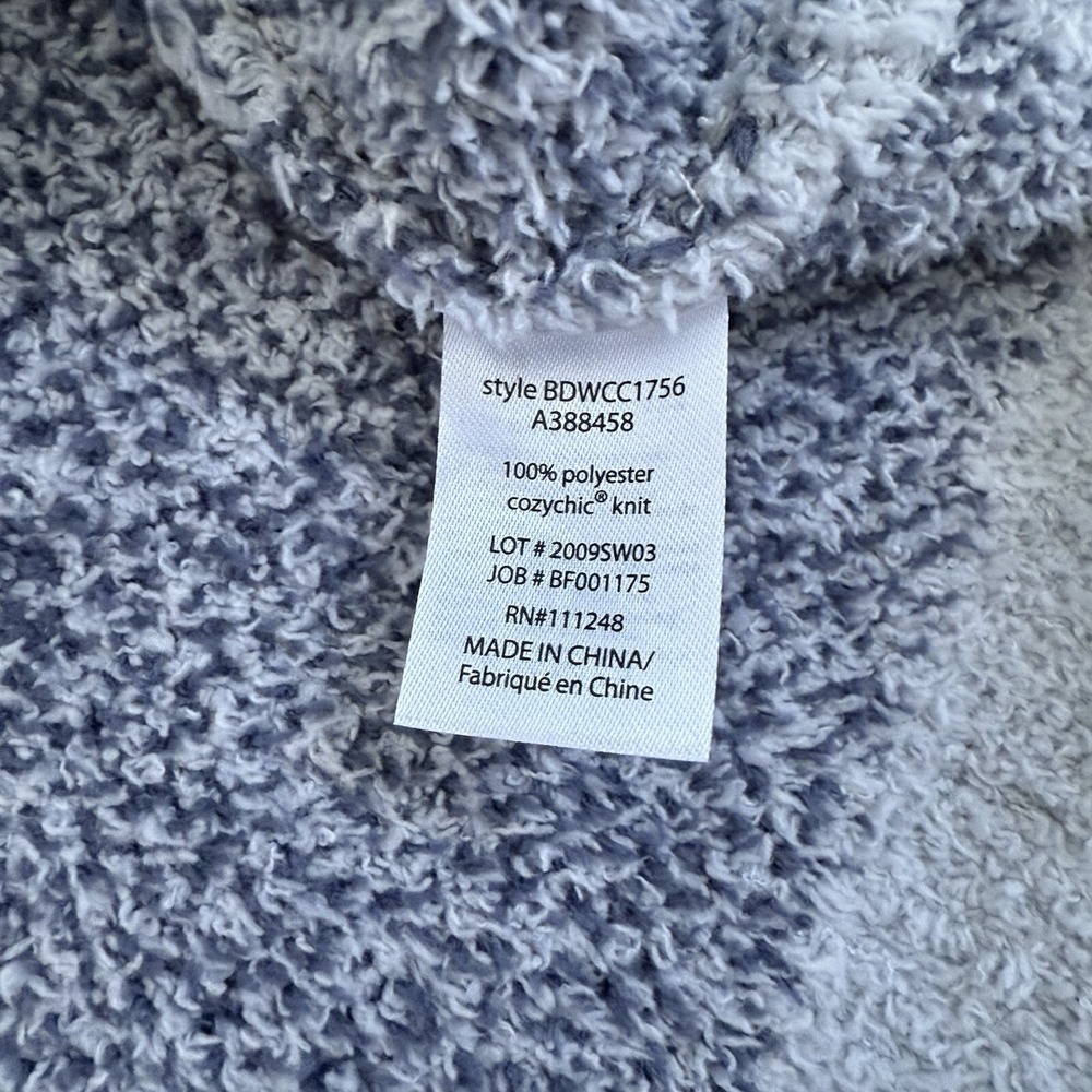 Barefoot Dreams Cozychic Seaside Crew Neck Sweater Size Medium Zebra Print - Picture 4 of 7